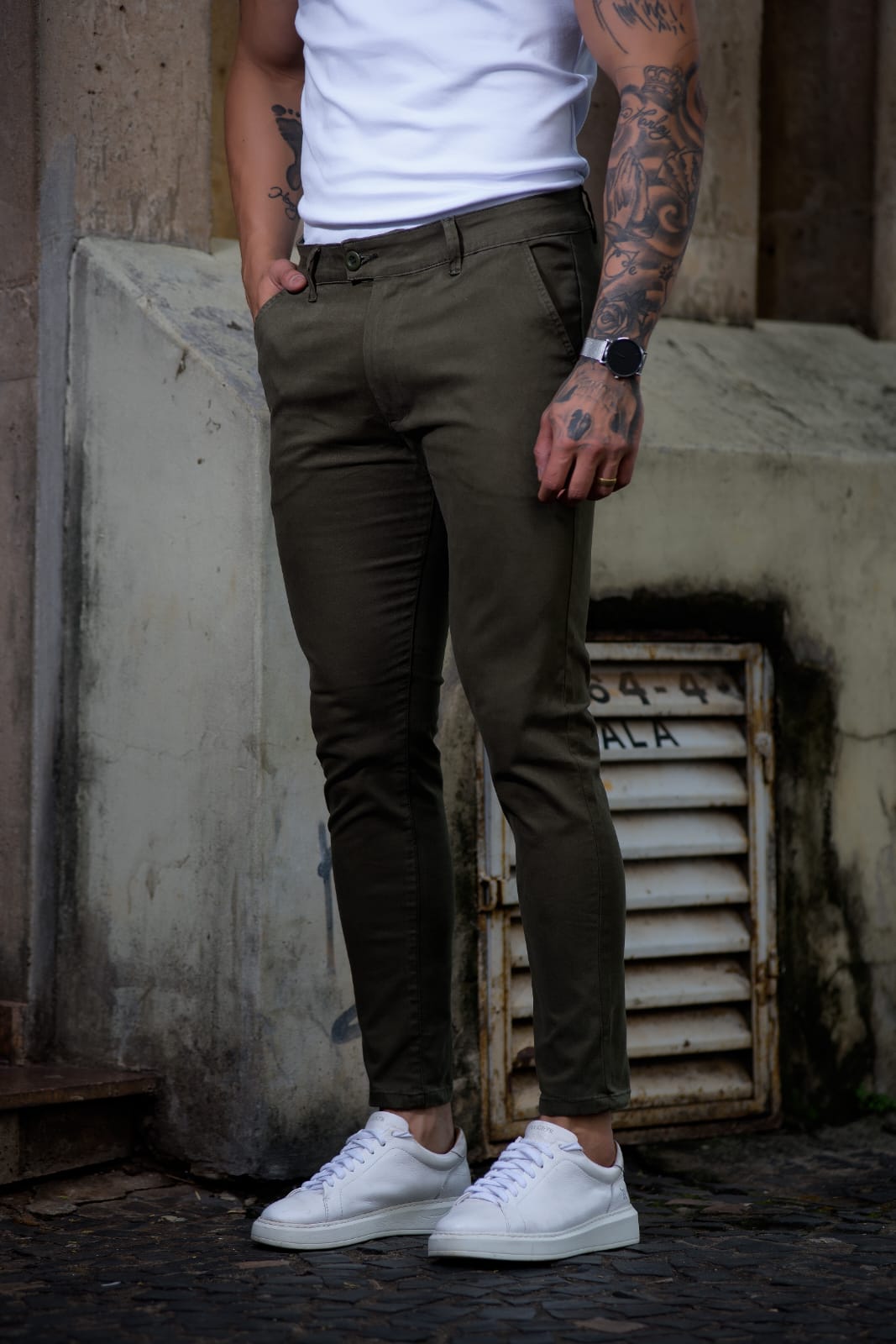 Calça em alfaiataria