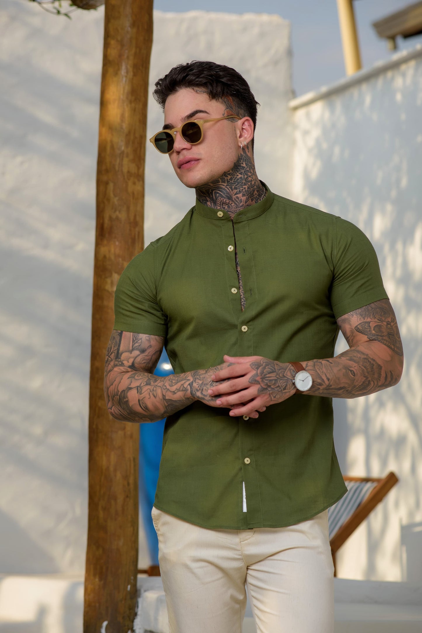 Camisa de botão M/C