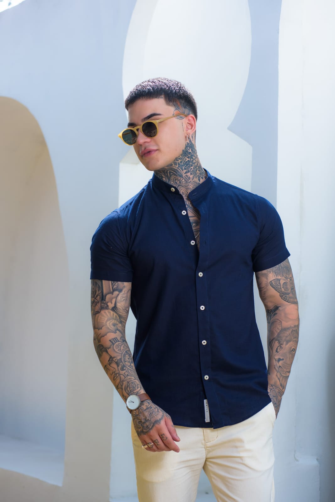 Camisa de botão M/C