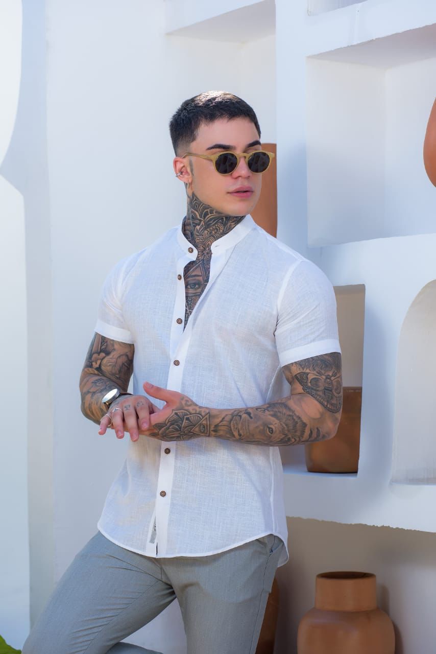 Camisa de botão M/C